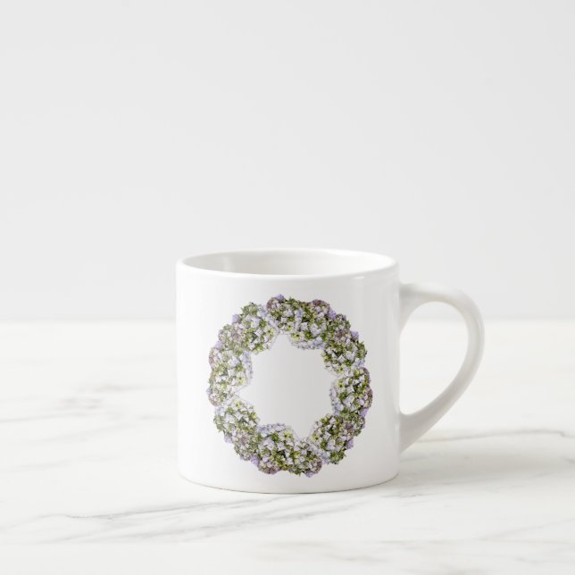 Hydrangea Wreath Espresso Cup (Right)
