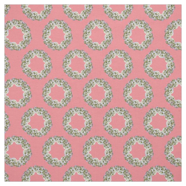 Hydrangea Wreath Fabric (Swatch)