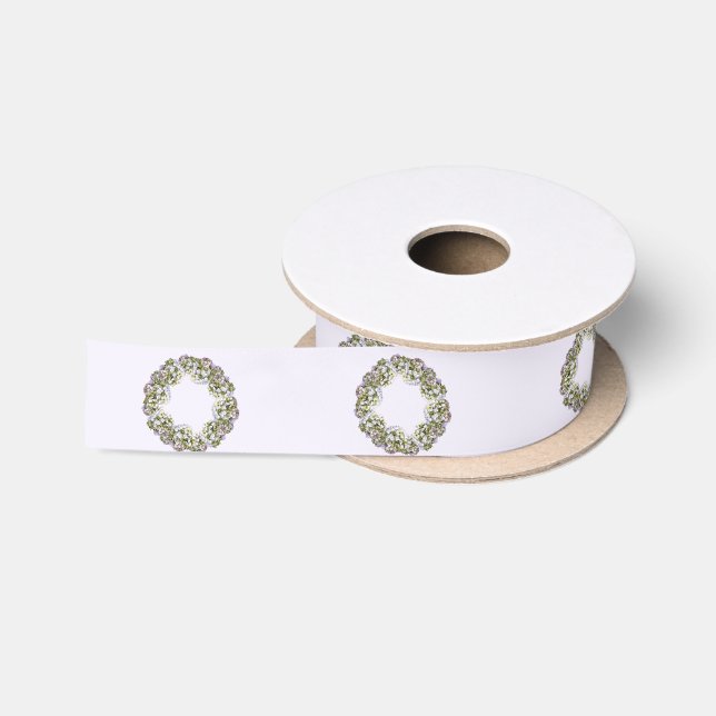 Hydrangea Wreath Satin Ribbon (Spool)