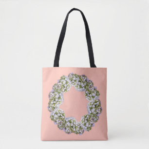 Hydrangea Wreath Tote Bag
