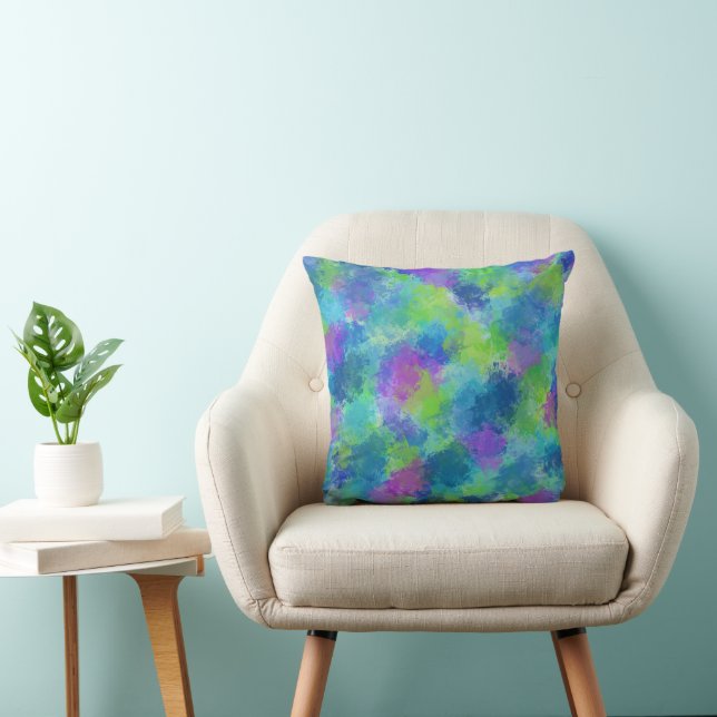 Hydrangeas Abstract Cushion (Chair)