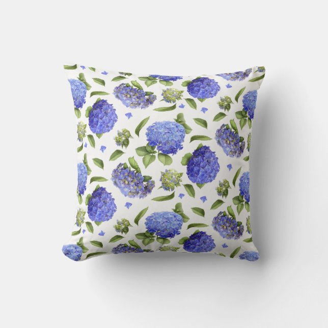 Hydrangeas All Over Cushion (Front)