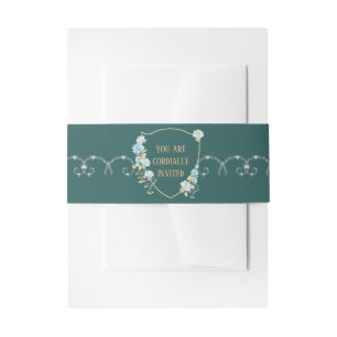 Hydrangeas at Moonlight Invitation Belly Band