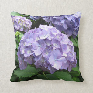 Hydrangeas at Trebah Gardens Polyester Cushion