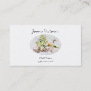 Hydrangeas Bella Watercolor Business Card 100 pack