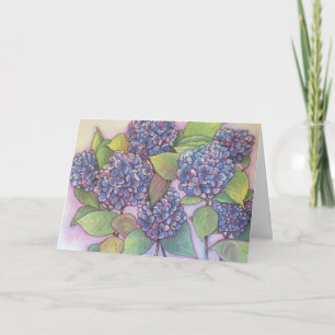 Hydrangeas blank GREETING CARD