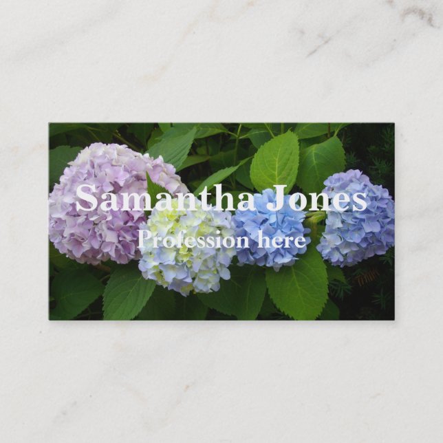 Hydrangeas Business Card (Front)