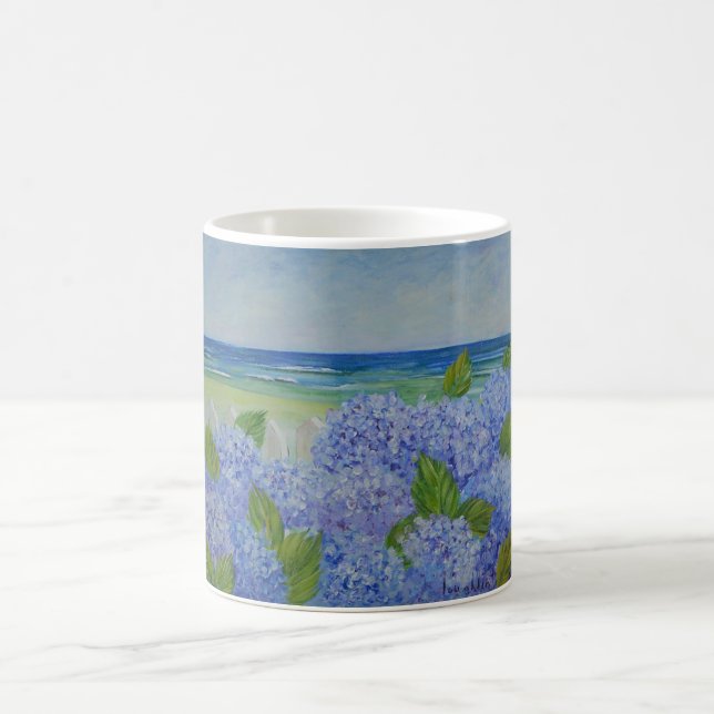 Hydrangeas By The Sea Mug (Center)