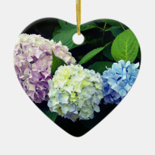 Hydrangeas Ceramic Tree Decoration