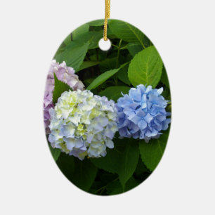 Hydrangeas Ceramic Tree Decoration