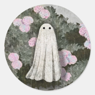 Hydrangeas Classic Round Sticker