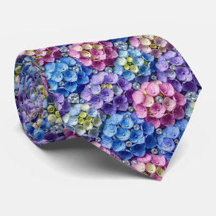 Hydrangeas & Diamonds Wedding and Events Neck Tie