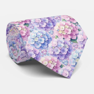 Hydrangeas & Diamonds Wedding and Events Neck Tie