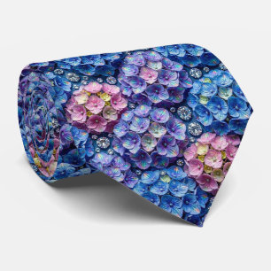 Hydrangeas & Diamonds Wedding and Events Neck Tie