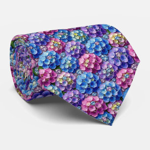 Hydrangeas & Diamonds Wedding and Events Neck Tie