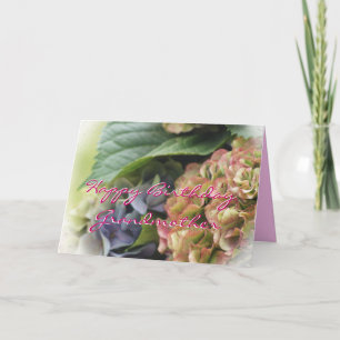 Hydrangeas Grandmother Birthday- or any occasion Card