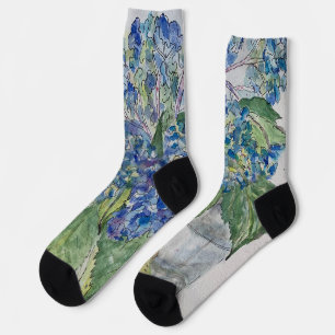 Hydrangeas in Water Crew Socks