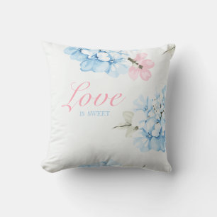 Hydrangeas Pastel Bloom Cushion