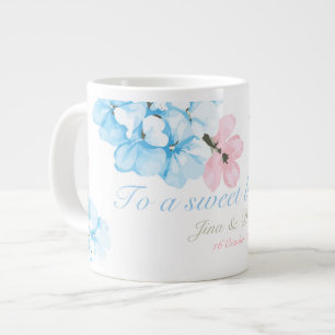 Hydrangeas Pastel Bloom Large Coffee Mug