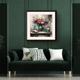 Hydrangeas Still Life - Print