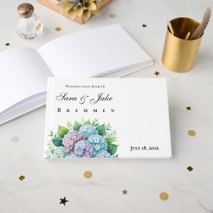 Hydrangeas Wedding Guest Book