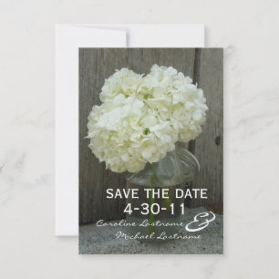 Hydranges & Barnwood Wedding Save The Date