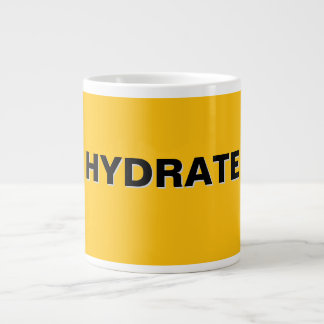 HYDRATE Logo Yellow Large Coffee Mug