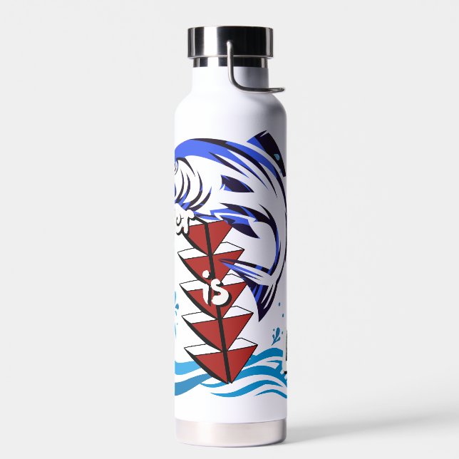 Hydrate & Represent Water Bottle (Left)