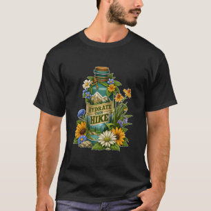 Hydrate Then Hike Nature Water Bottle T-Shirt