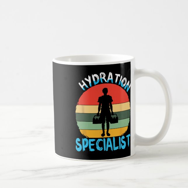 Hydration Specialist Team Manager Football Hydrate Coffee Mug (Right)