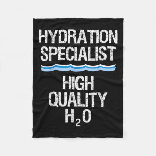 Hydration Specialist Waterboy Team Manager  Fleece Blanket