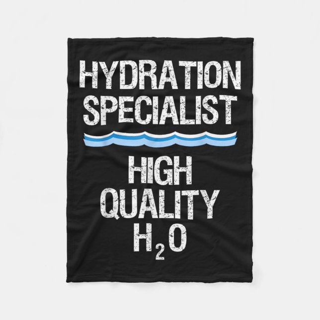 Hydration Specialist Waterboy Team Manager  Fleece Blanket (Front)