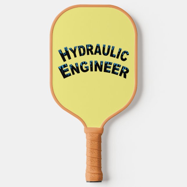 Hydraulic Engineer Water Droplets  Pickleball Paddle (Front)