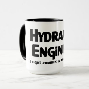 Hydraulic Engineer Zombie Fighter Mug