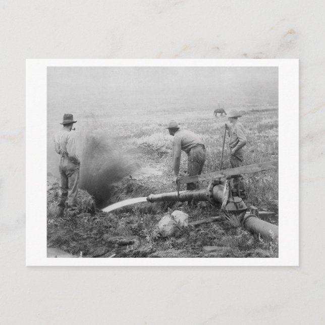 Hydraulic Gold Mining in Rockerville Photograph Postcard (Front)