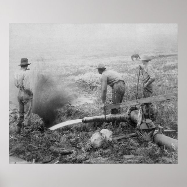 Hydraulic Gold Mining in Rockerville Photograph Poster (Front)