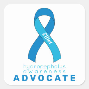 Hydrocephalus Advocate White Square Sticker