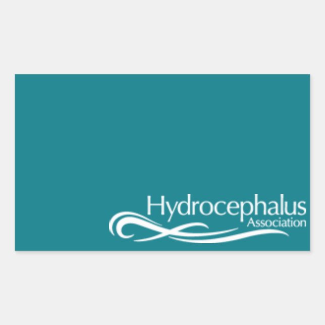 Hydrocephalus Association Logo Rectangular Sticker (Front)