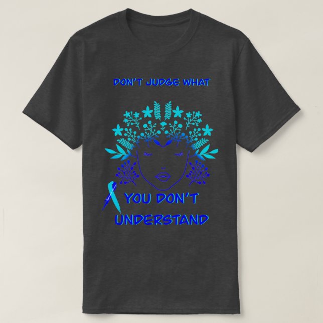 Hydrocephalus Awareness dont judge T-Shirt (Design Front)