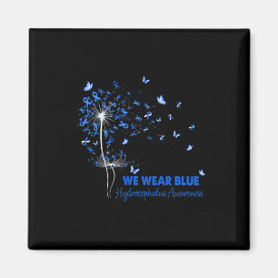 Hydrocephalus Awareness Faith Hope Love Dandelion  Magnet