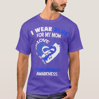 Hydrocephalus Awareness I Wear Blue For My Mum Hea T-Shirt