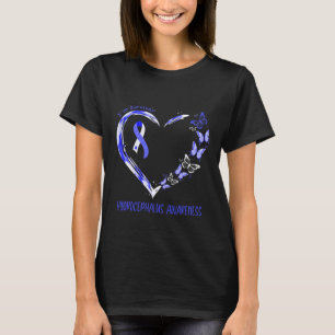 Hydrocephalus Awareness I'm Survivor Heart Ribbon  T-Shirt