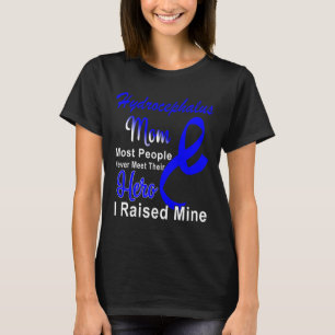 Hydrocephalus Awareness Mom Blue Ribbon Mother Sup T-Shirt