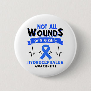Hydrocephalus Awareness Month Ribbon Gifts 6 Cm Round Badge