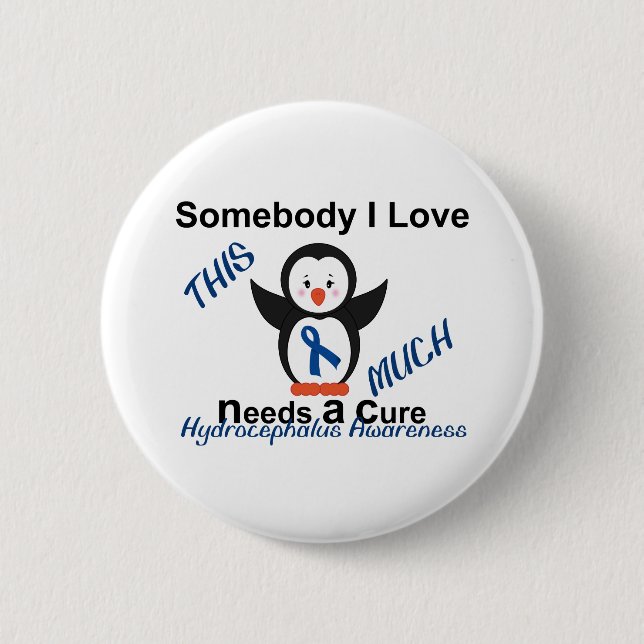 Hydrocephalus Awareness Someone I Love 6 Cm Round Badge (Front)