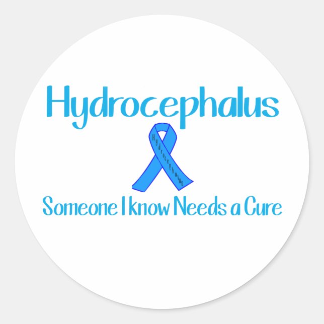 Hydrocephalus Classic Round Sticker (Front)