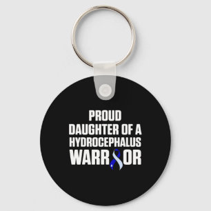 Hydrocephalus Survivor Daughter Awareness Warrior Key Ring
