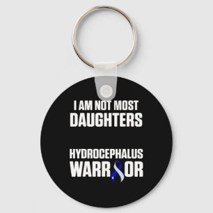 Hydrocephalus Survivor Daughters Awareness Warrior Key Ring