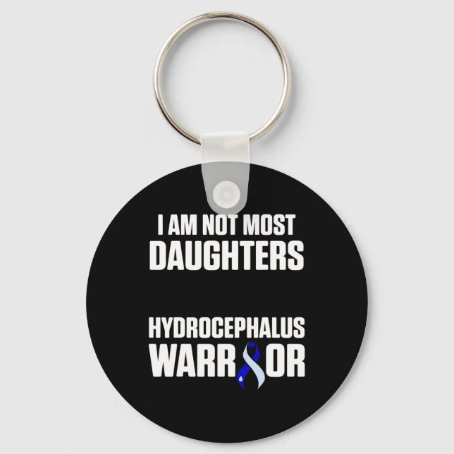 Hydrocephalus Survivor Daughters Awareness Warrior Key Ring (Front)