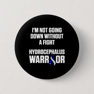 Hydrocephalus Survivor Down Awareness Warrior 6 Cm Round Badge